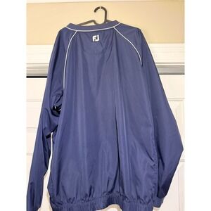 FootJoy V-Neck Pullover Windbreaker Mens XL Blue